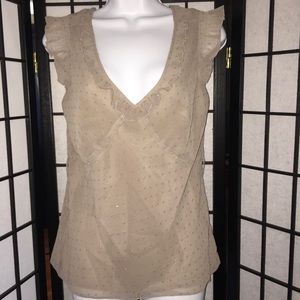 ANN TAYLOR LOFT Sleeveless Sparkly Top sz 8
